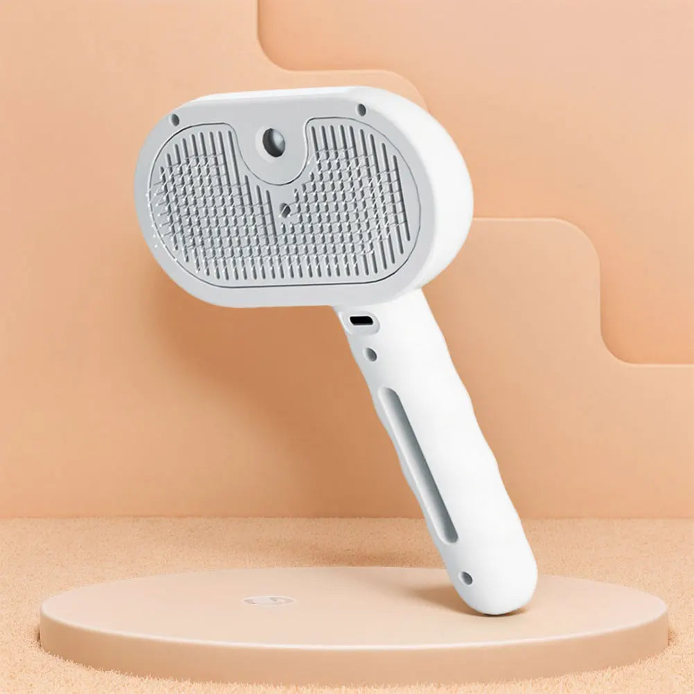 3 in 1 Rechargeable Pet Steam Brush with Release Button
