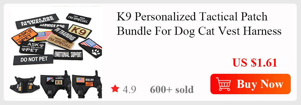 Tactical Dog Harness Leash Set for Dogs