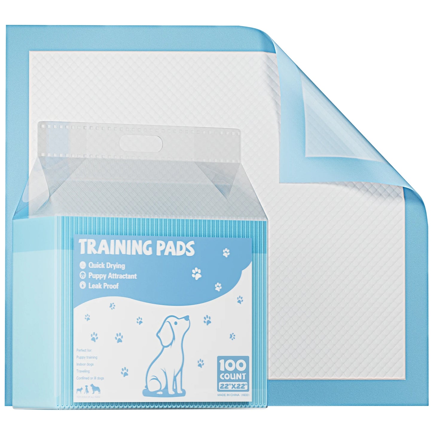 22" x 22" Super Absorbency Disposable Leakproof Quick Drying Disposable Pee Pads