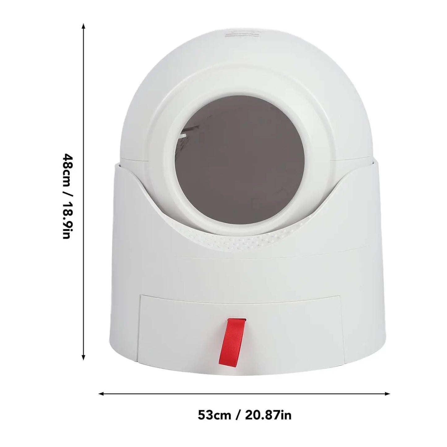 Automatic Cat Litter Box, 45L Large Capacity Anti Tipping Self Cleaning Cat Litter Box, Toilet with Manual Rotating, Customized