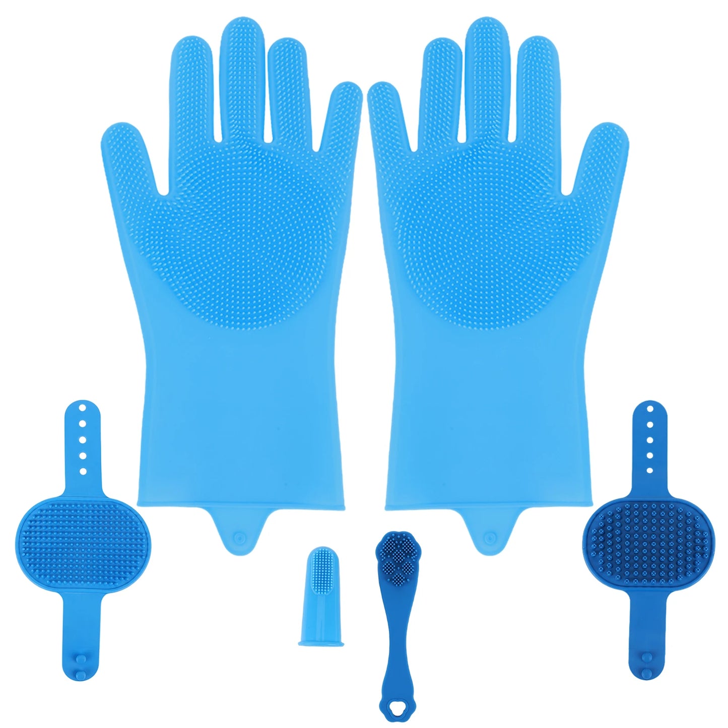 6PCS Pet Silicone Grooming Kit