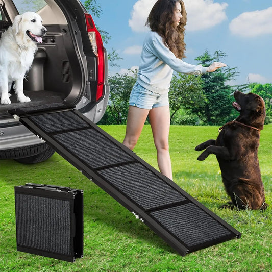 Non-Slip Surface Portable Outdoor Dog Car Ramp Up to 250 LBS