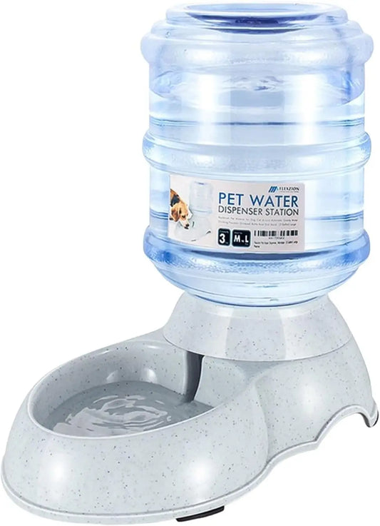 Automatic Pet Water Dispenser for Dogs and Cats, 3 Gallon Gravity-Fed Drinking Station with Easy-Clean Design