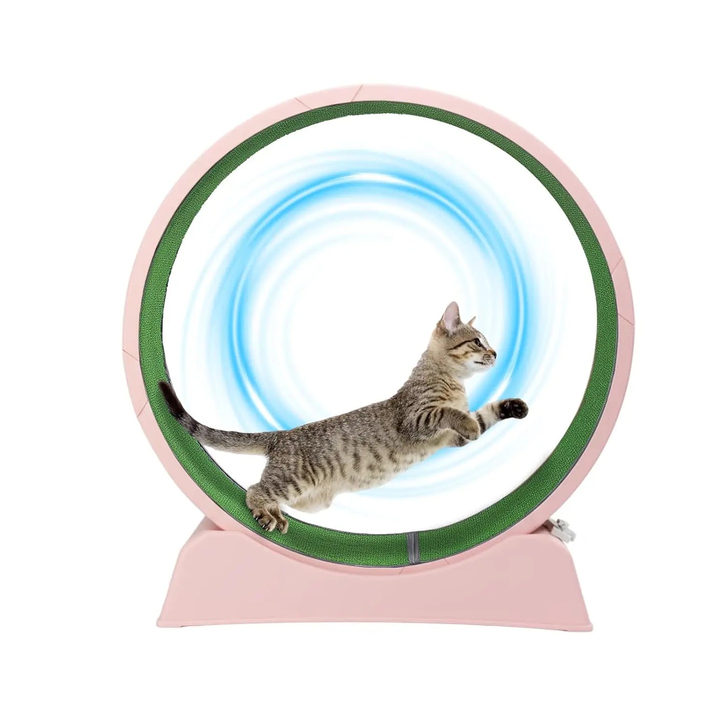 Cat Exercise Wheel, 31" Cat Treadmill for Indoor Cats, Cat Running Wheel with Carpeted Runway for Weight Loss