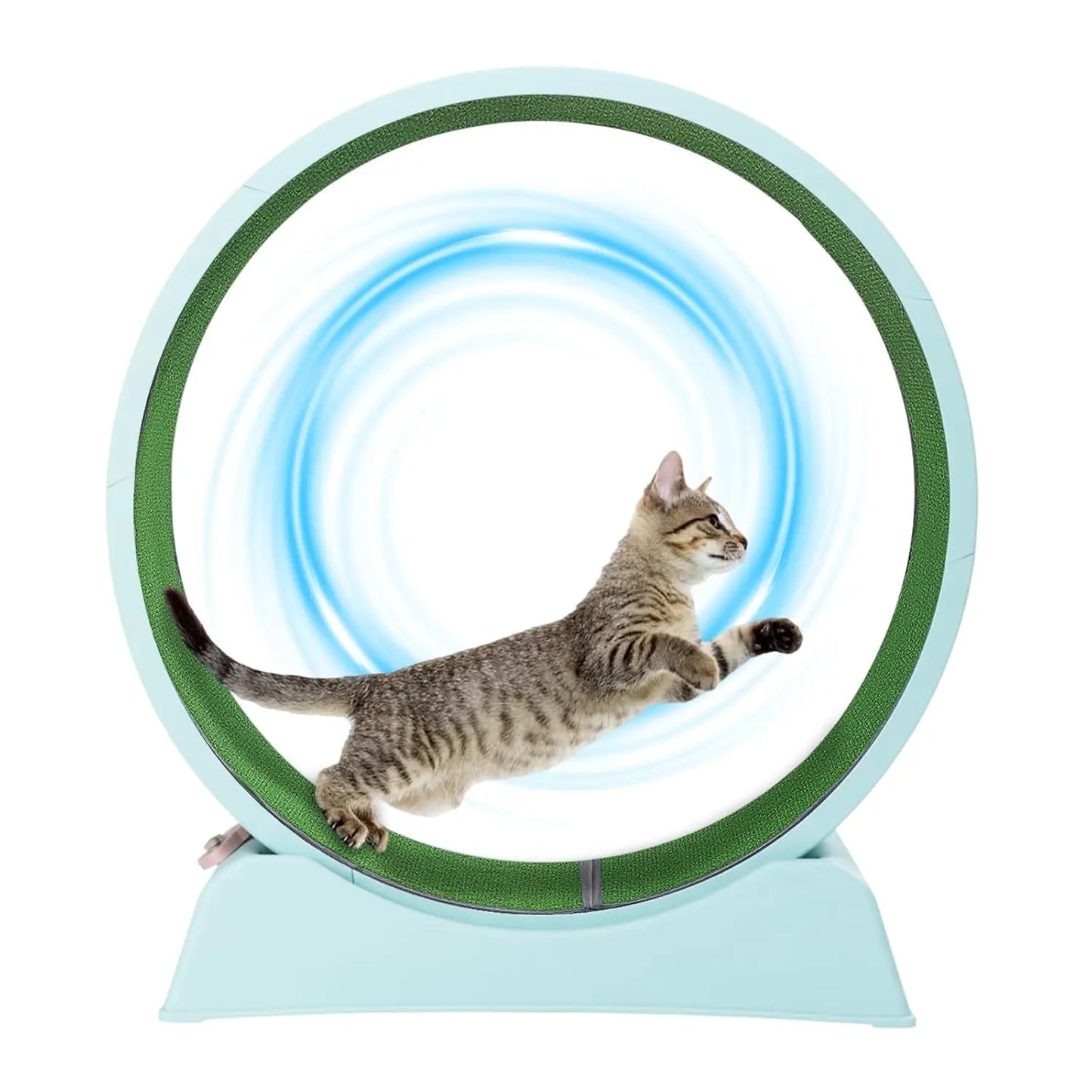 Cat Exercise Wheel, 31" Cat Treadmill for Indoor Cats, Cat Running Wheel with Carpeted Runway for Weight Loss