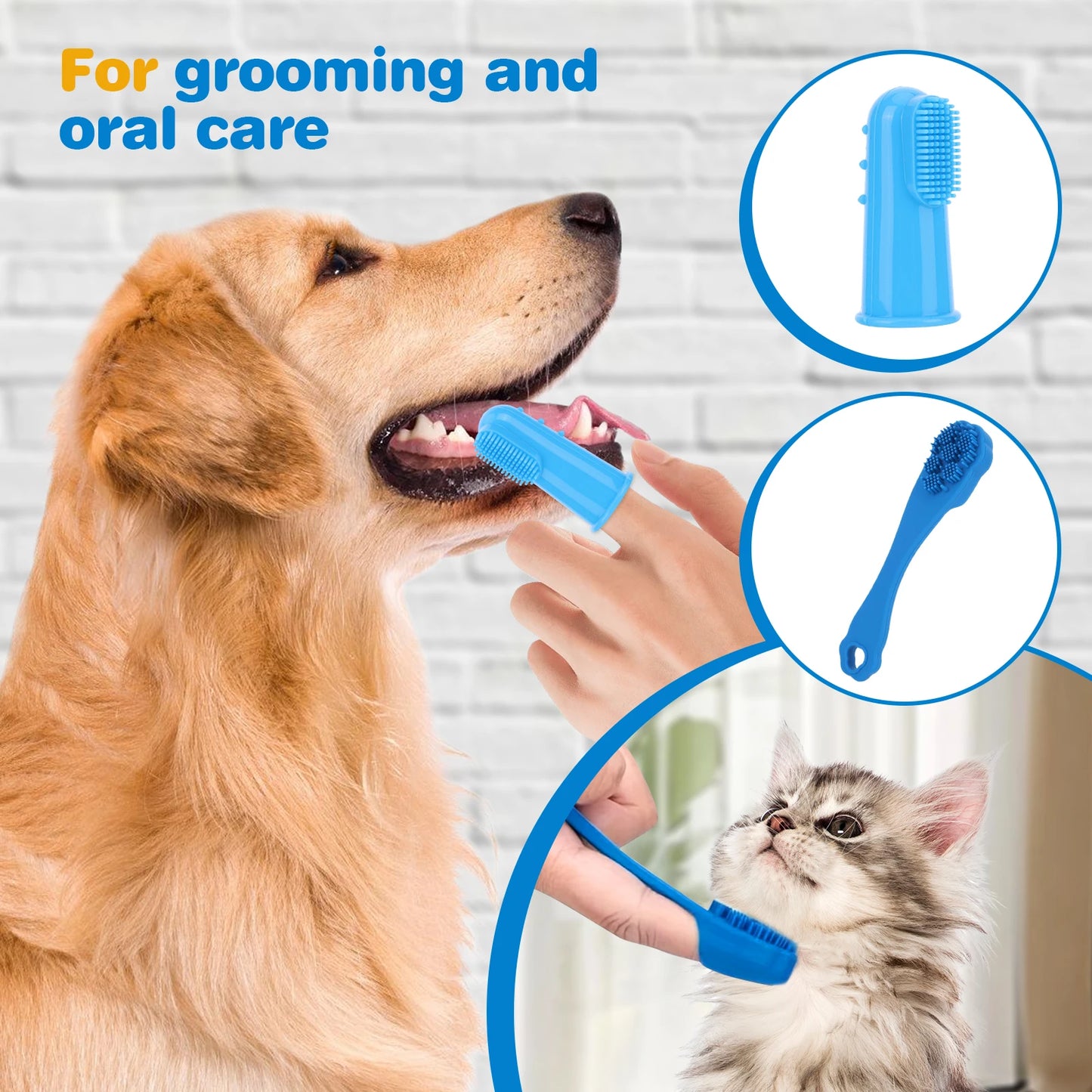 6PCS Pet Silicone Grooming Kit