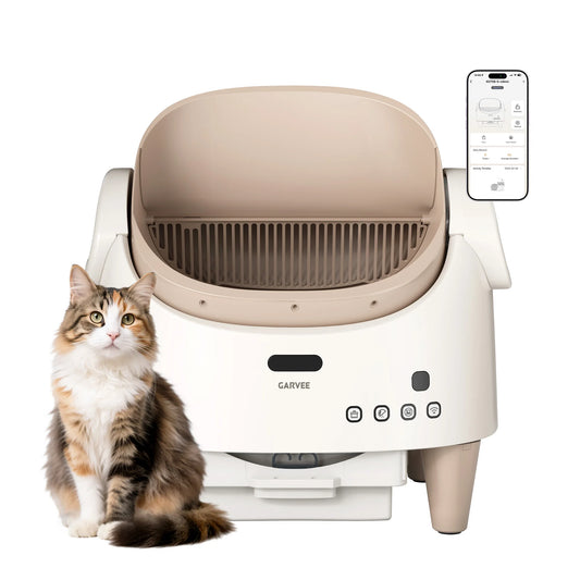 Self Cleaning Smart Litter Box APP Controlled Automatic Odor-Free Cat Toilet with Large Waste Bin for Single or Multi Cats