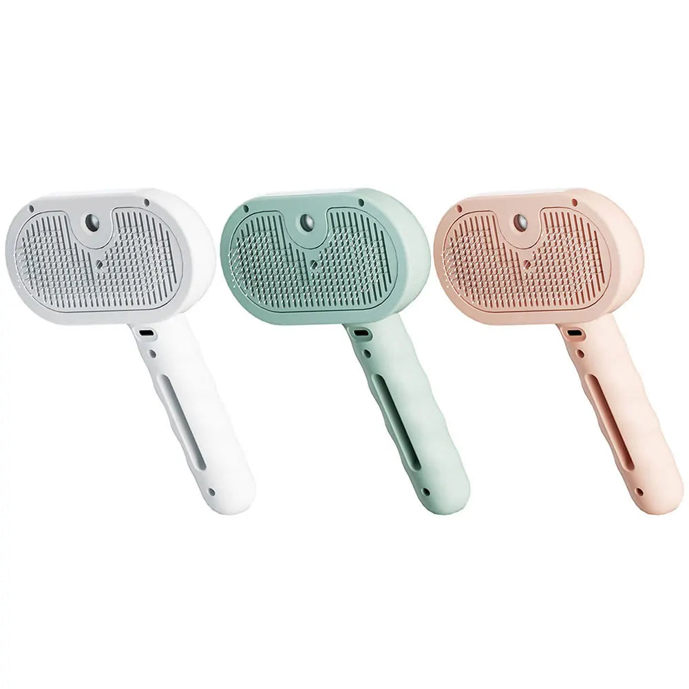 3 in 1 Rechargeable Pet Steam Brush with Release Button