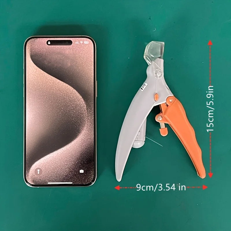 Pet Nail Clipper, Nail Trimmer for Dogs and Cats, Built-in LED Light, Steel Blades, Quick Trimming with Nail Collector